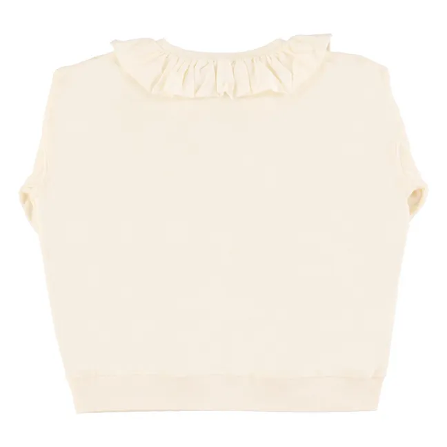 Sweat Terese Datil Pepper Terry Coton Bio | Blanc