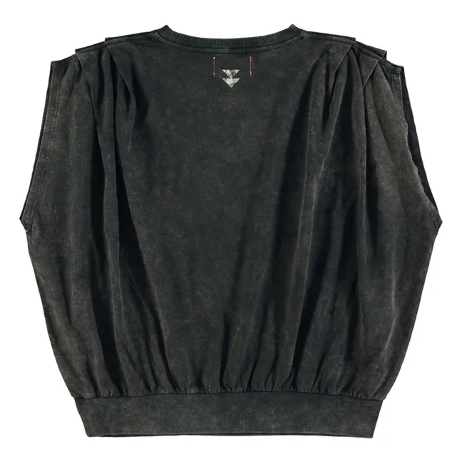 Camiseta de tirantes Joana Pizza Takeaway Coton Flamé | Negro