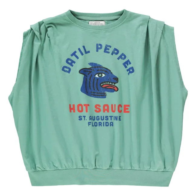 Camiseta de tirantes Joana Datil Pepper Coton Flamé | Verde