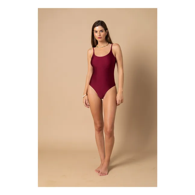 Bañador Vera de 1 pieza | Burdeos