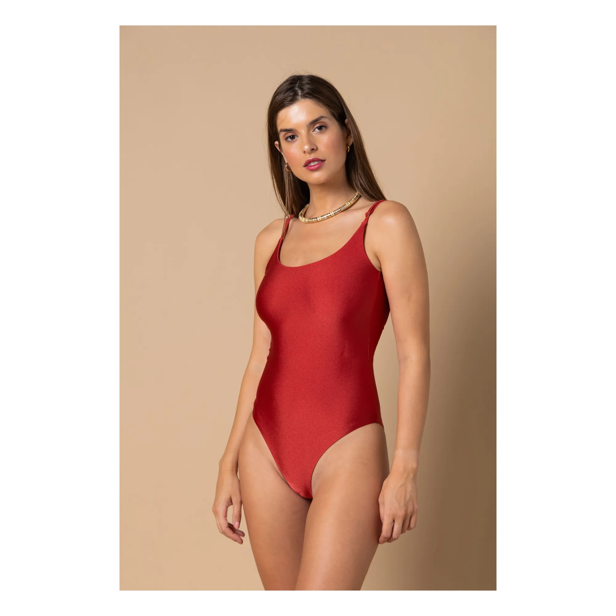 Alma Deia Rosewood Vera 1-Piece Swimsuit