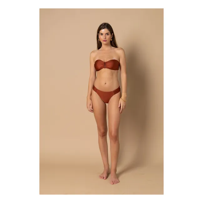 Haut de Maillot Bandeau Blake | Terracotta