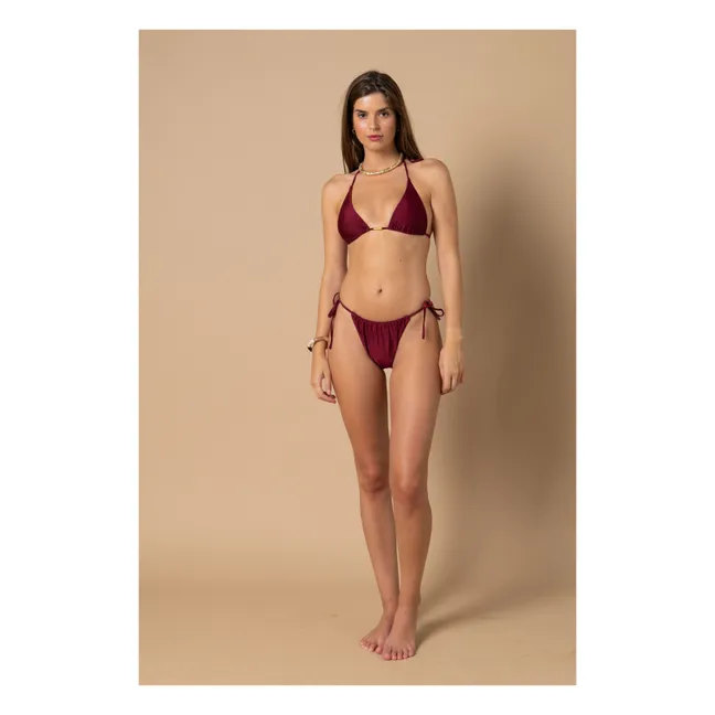 Haut de Maillot Triangle Jenny | Bordeaux