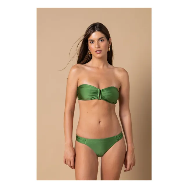 Bas de Maillot Echancré Lena | Vert prairie