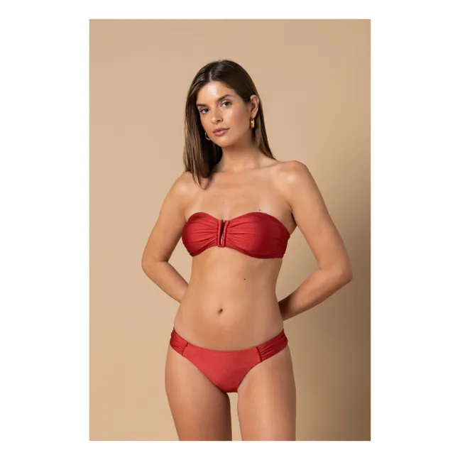 Bas de Maillot Echancré Lena | Bois de rose