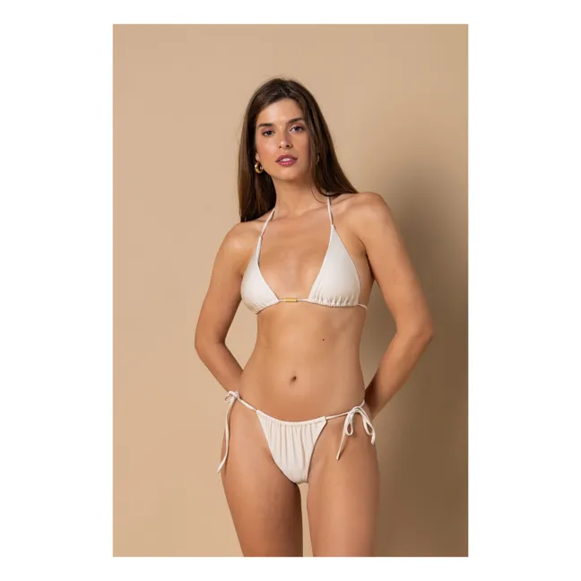 Haut de Maillot Triangle Jenny | Blanc cassé