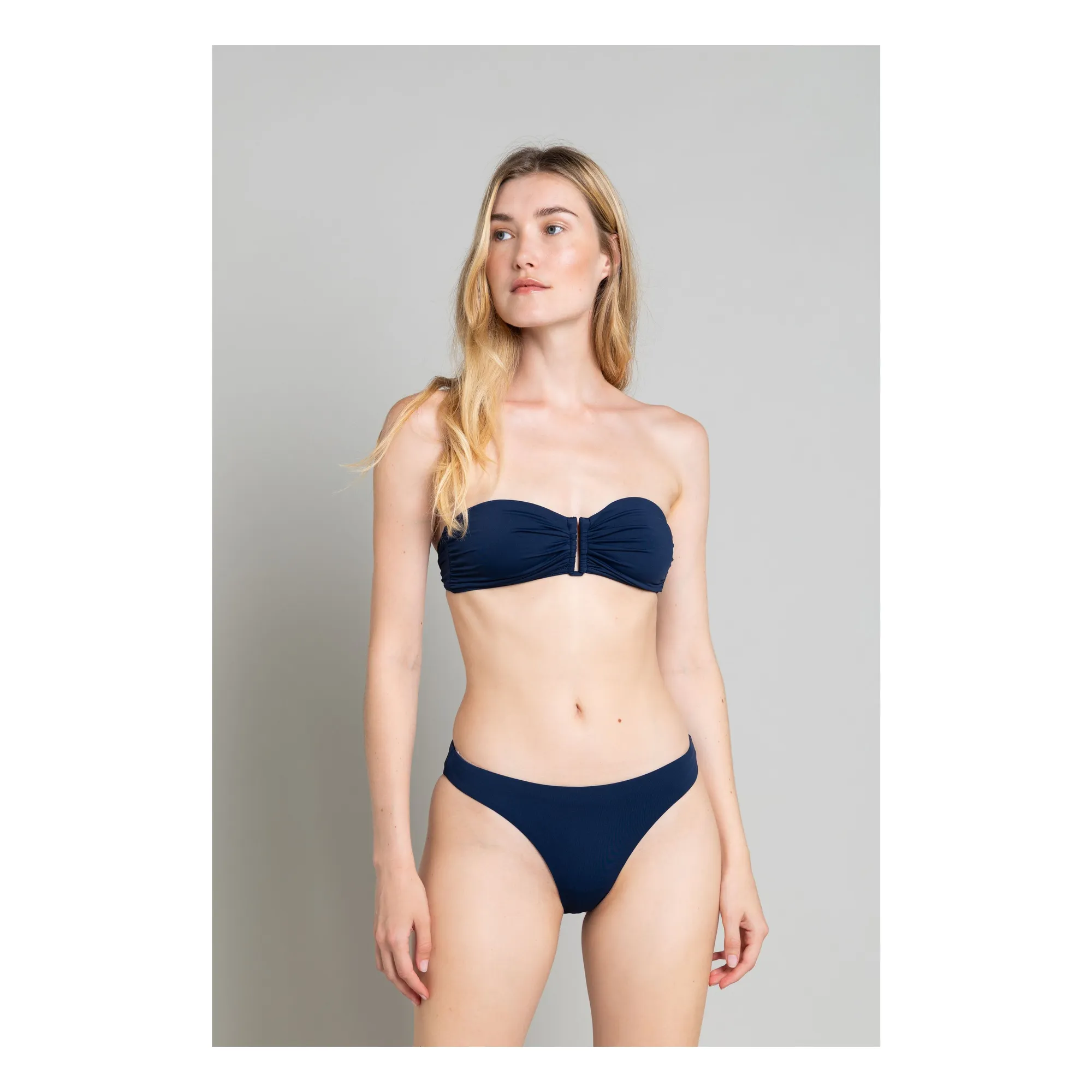 Smallable Woman Navy Blue Low Cut Swimsuit Lisa
