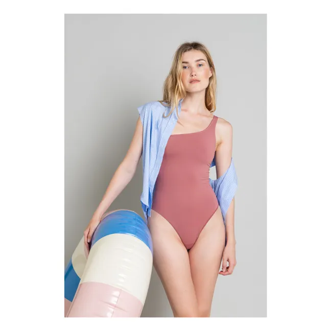 Maillot 1 Pièce Asymétrique Janet | Prune
