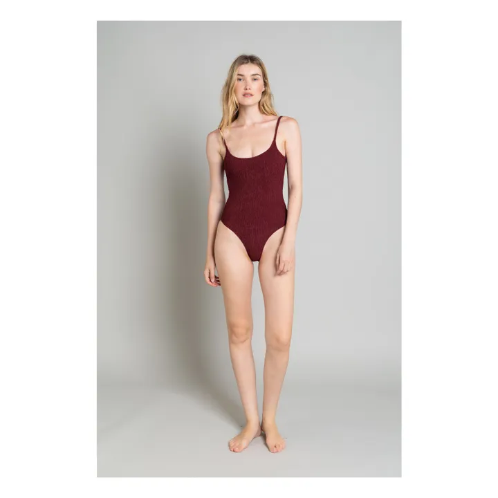 Maillot 1 Pièce Marcia | Aubergine- Image produit n°2