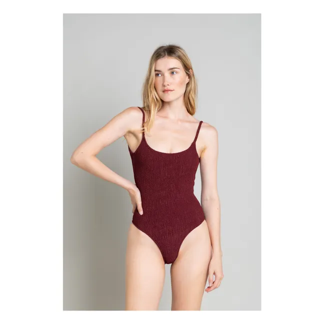 Maillot 1 Pièce Marcia | Aubergine