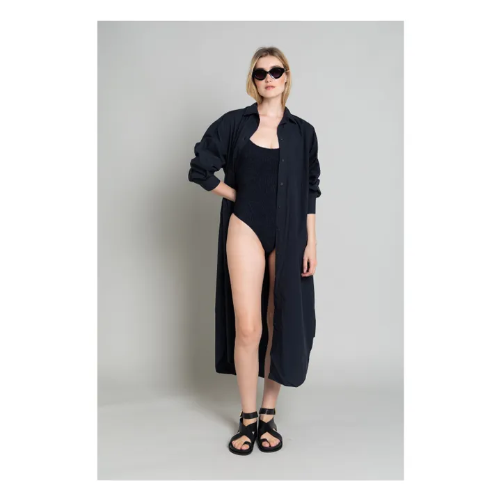 Robe Chemise Melissa | Noir- Image produit n°6