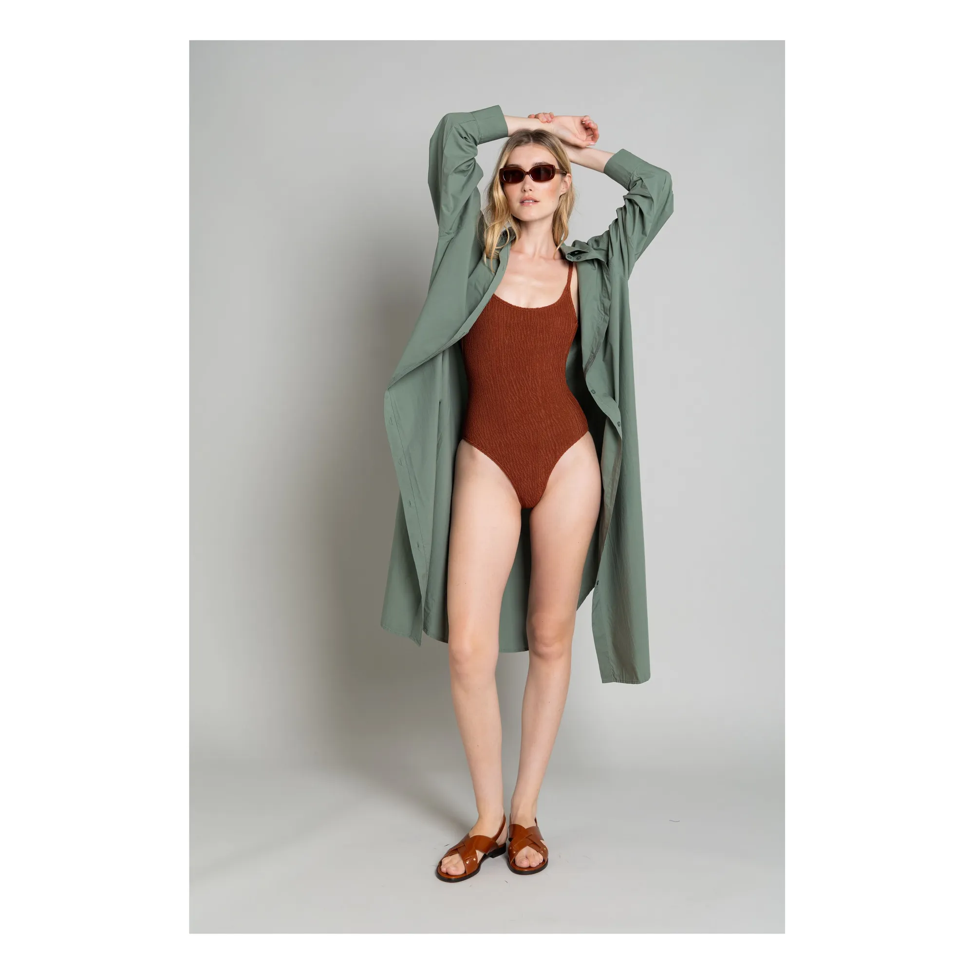 Maillot 1 Pièce Marcia | Terracotta- Image produit n°7