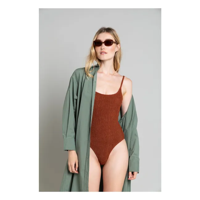 Maillot 1 Pièce Marcia | Terracotta