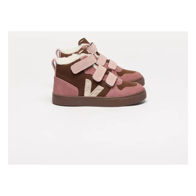 Baskets Scratchs V-10 Mid Winter Suede | Vieux Rose