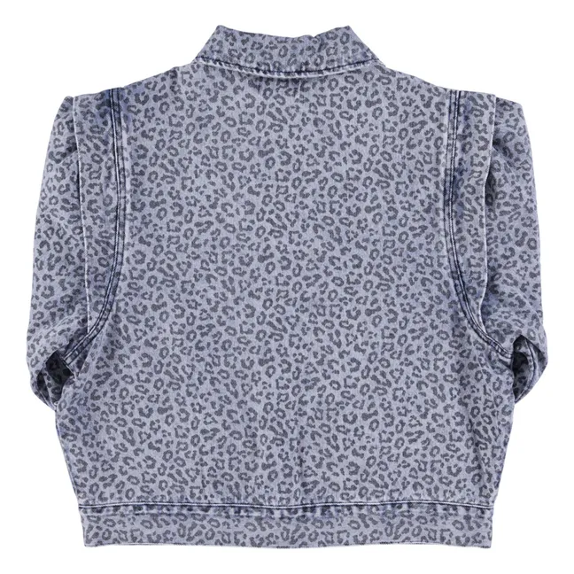 Chaqueta con estampado animal | Washed Blue