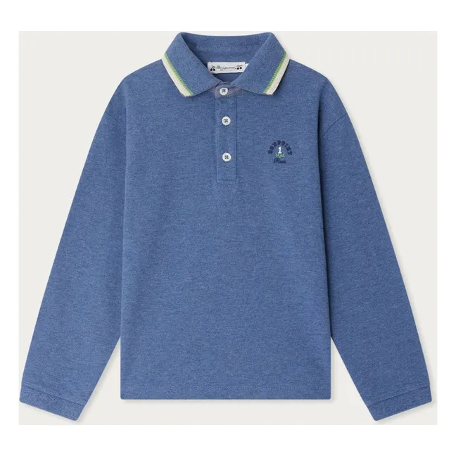 Polo Jerry Coton Bio | Bleu gris