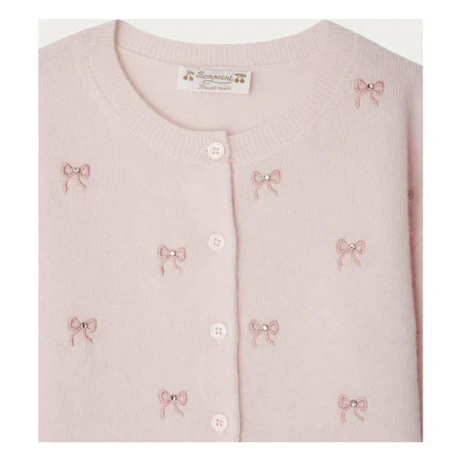 Jabara Cashmere cardigan | Pale Pink