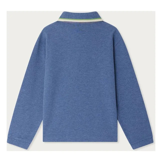 Polo Jerry Coton Bio | Bleu gris