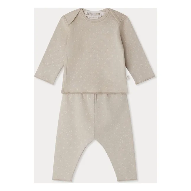 Ensemble Top et Legging Timi Coton Bio | Gris clair