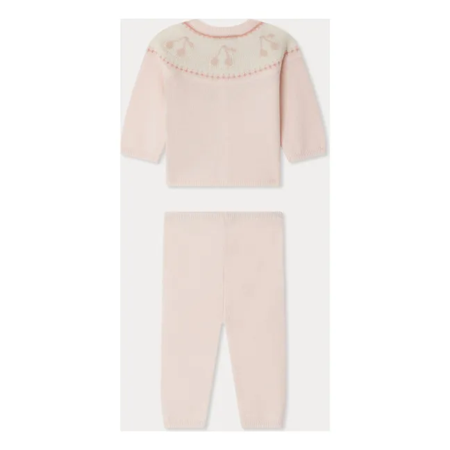 Ensemble Top et Pantalon Jenny Laine et Cachemire | Rose
