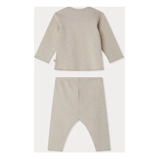 Ensemble Top et Legging Timi Coton Bio | Gris clair