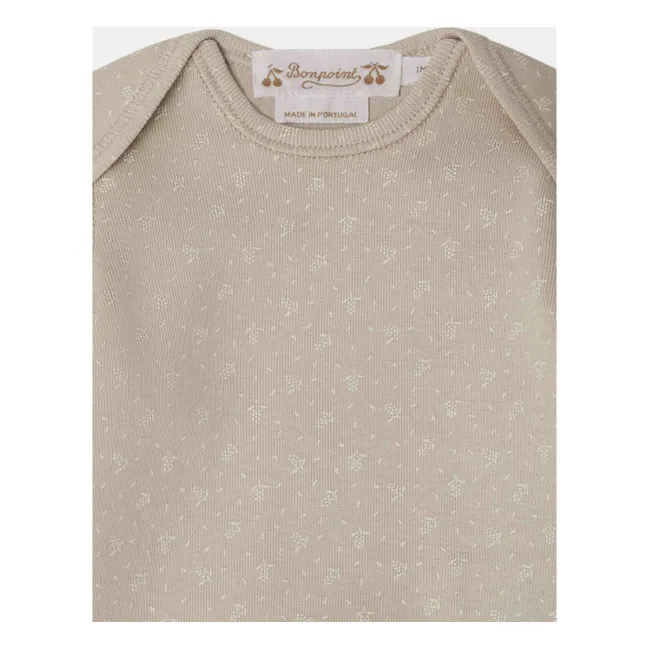 Ensemble Top et Legging Timi Coton Bio | Gris clair