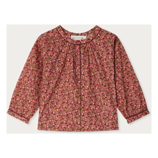 Blouse Saxo Liberty Coton Bio | Mauve