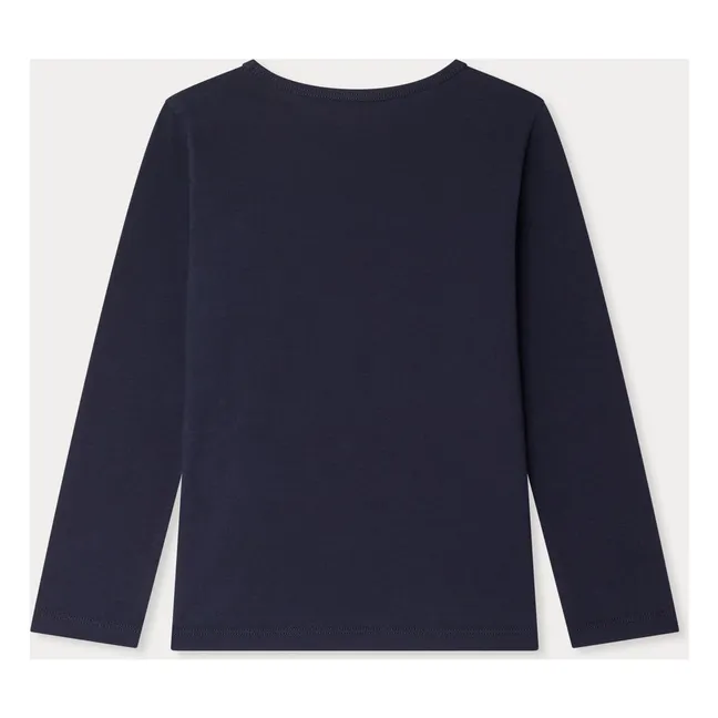 T-shirt Tidjane Jersey Coton Bio | Bleu marine