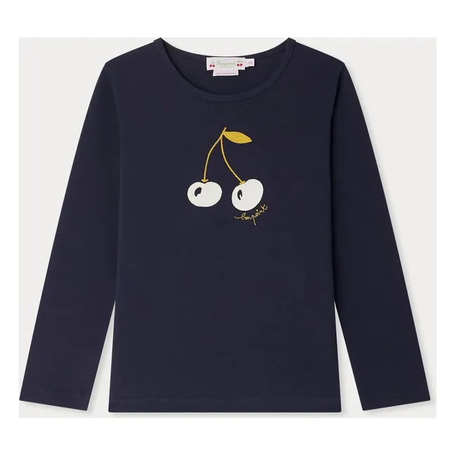 T-shirt Tidjane Jersey Coton Bio | Bleu marine