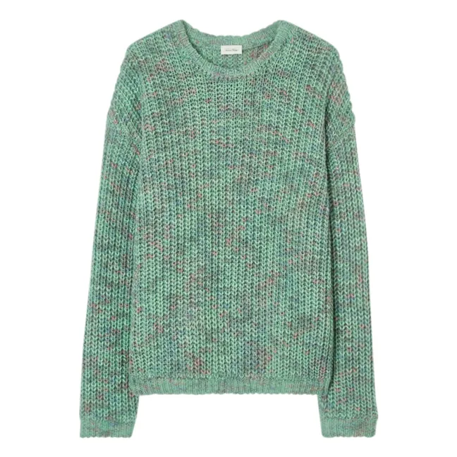 Poyatown Wool Sweater | Heather Green