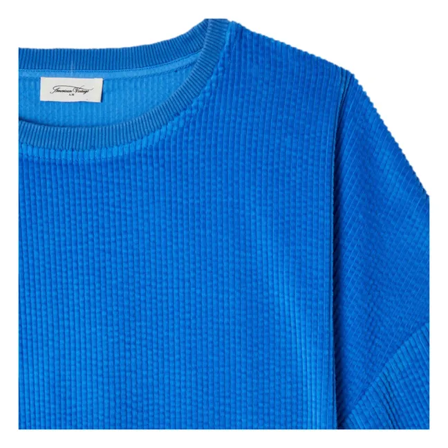 Camiseta de terciopelo Padow | Azul