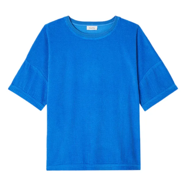 T-shirt in velluto Padow | Blu