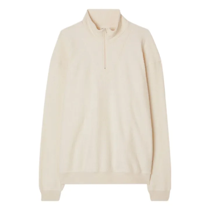 Sweat Zippé Bobypark Eponge | Ecru- Image produit n°0