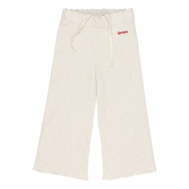 Pantalon Waffle | Ivoire