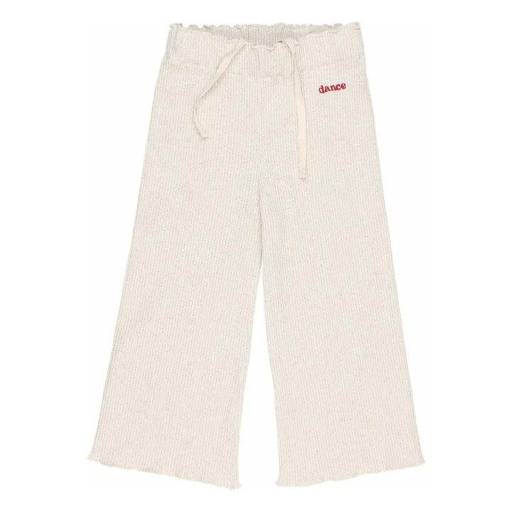Pantalon Waffle | Ivoire- Image produit n°3