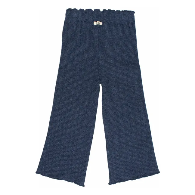 Pantalon Waffle | Bleu marine