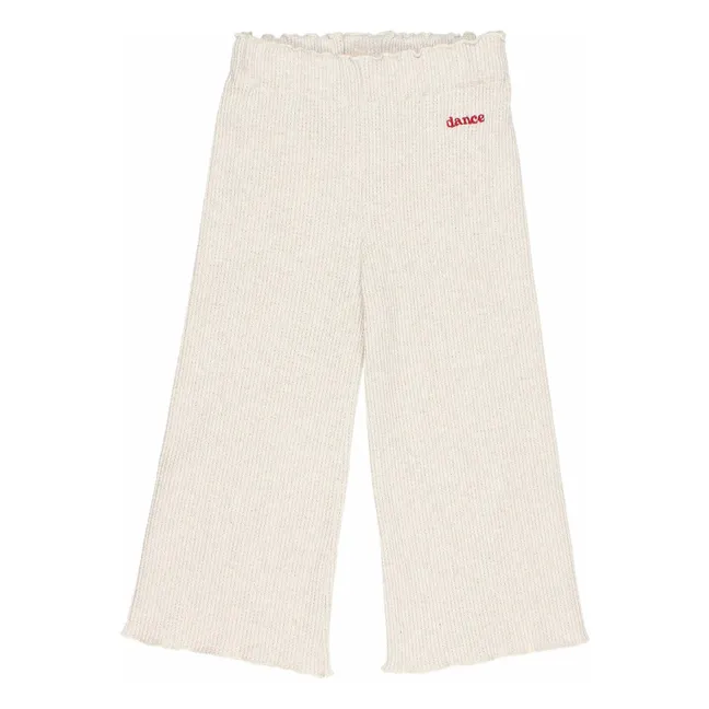 Pantalon Waffle | Ivoire