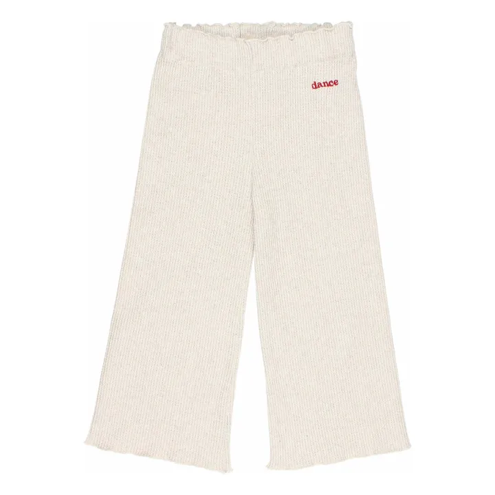 Pantalon Waffle | Ivoire- Image produit n°0