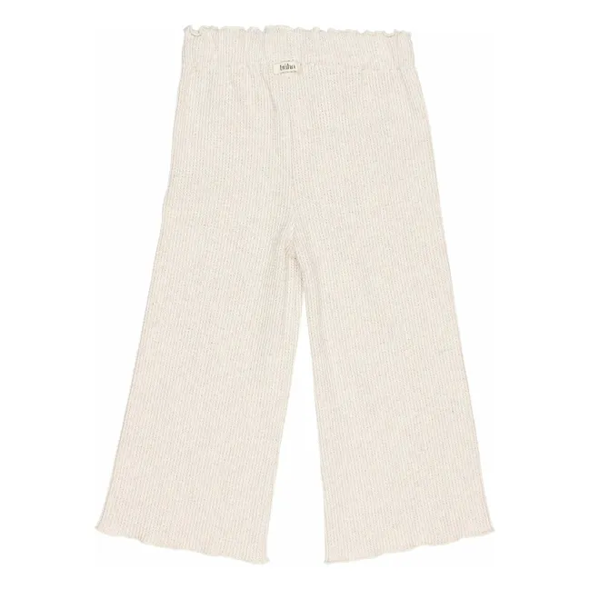 Pantalon Waffle | Ivoire