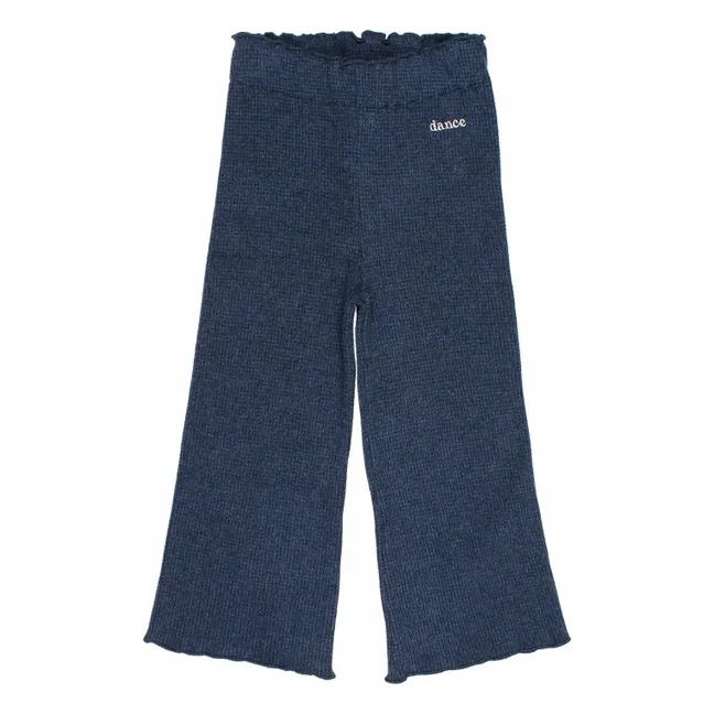 Pantalon Waffle | Bleu marine