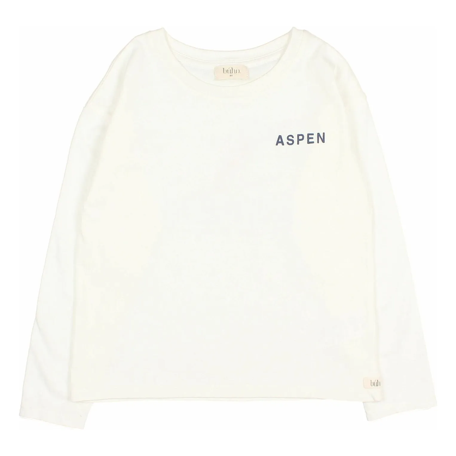 Búho - T-shirt manches longues enfant - Coton Bio - Ecru - 3 ans