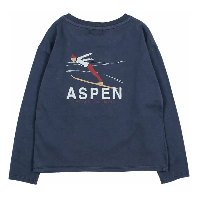 T-shirt Aspen Coton Bio | Bleu marine
