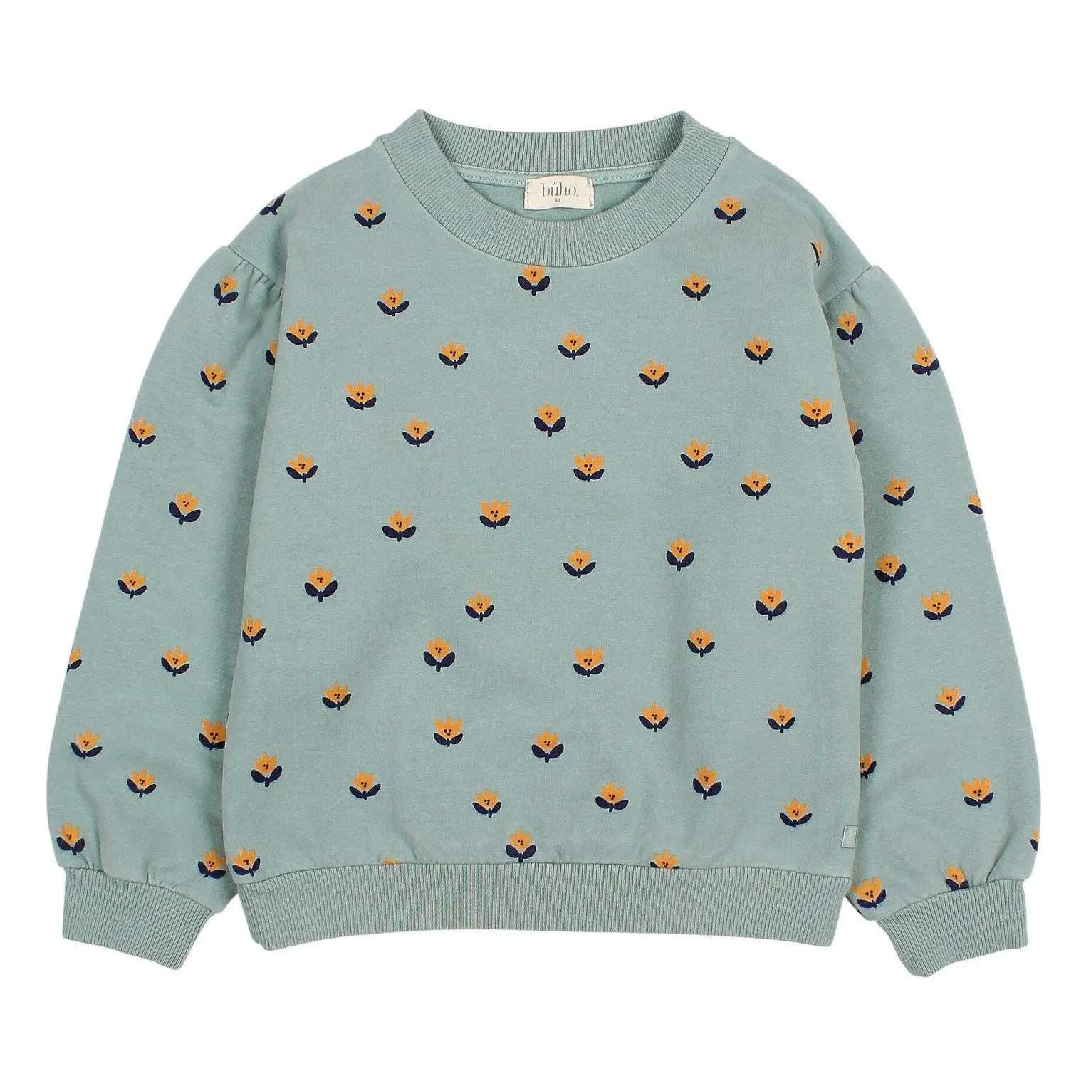 Búho - Sweat Enfant Fille - Coton Bio - Vert Cèdre - 8 ans