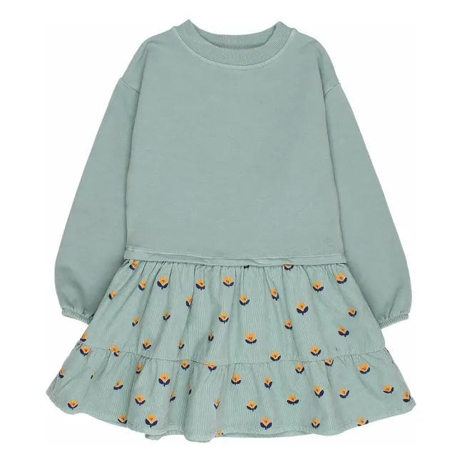 Robe Naïf Coton Bio | Vert Cèdre