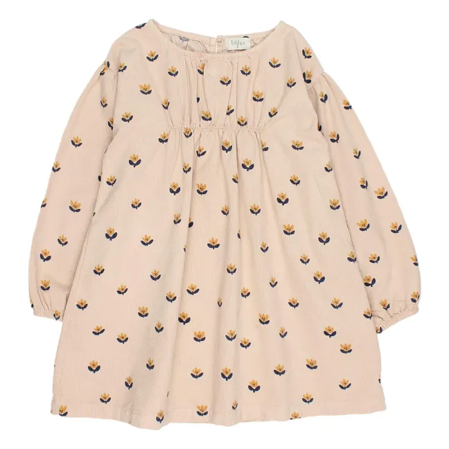 Robe Naïf Fleurie Coton Bio | Rose