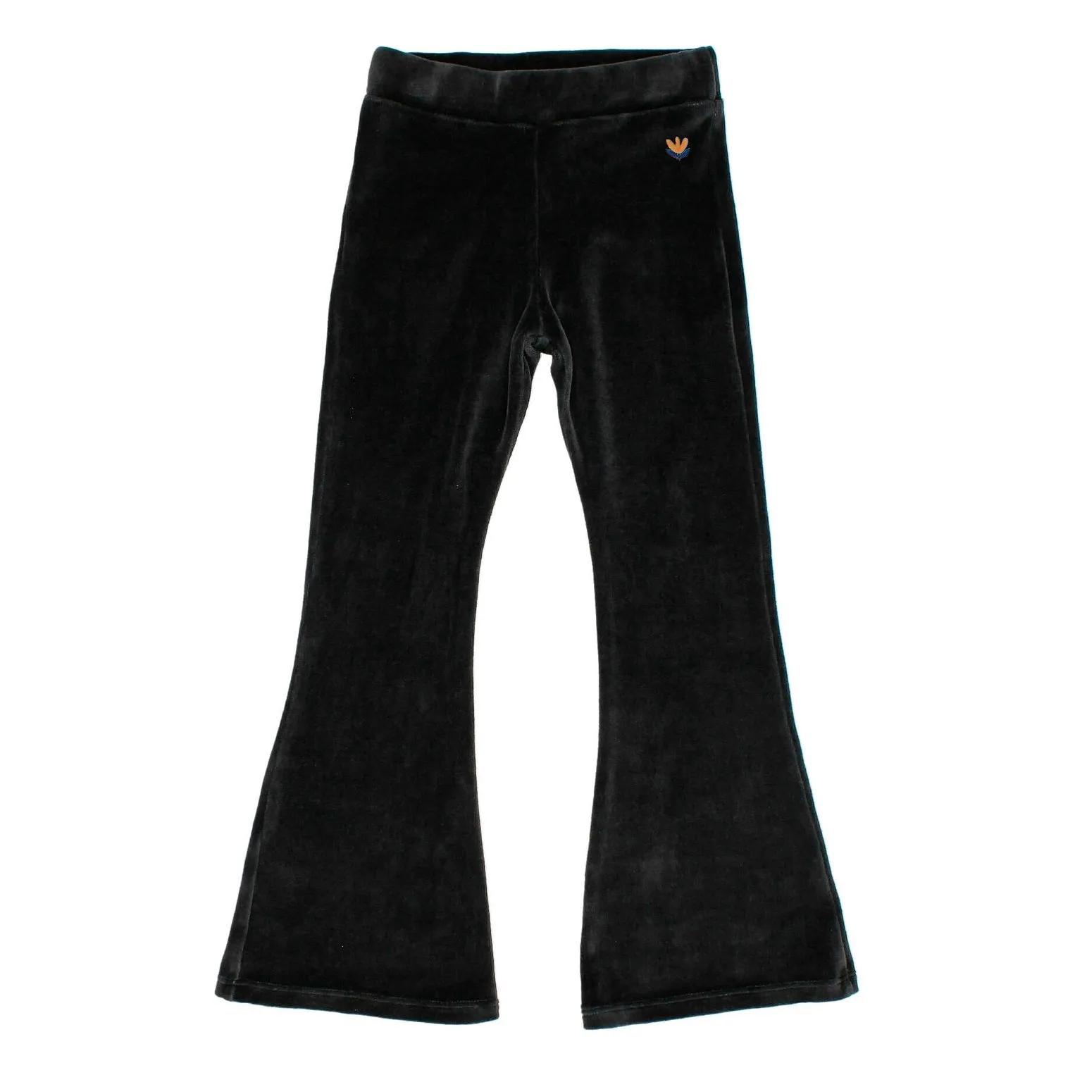 Búho Charcoal Grey Legging Flare Velours Coton Bio