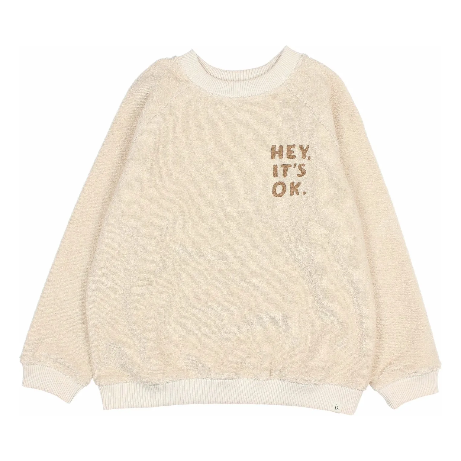 Búho - Sweat Enfant Coton Biologique - Ivoire - 3 ans