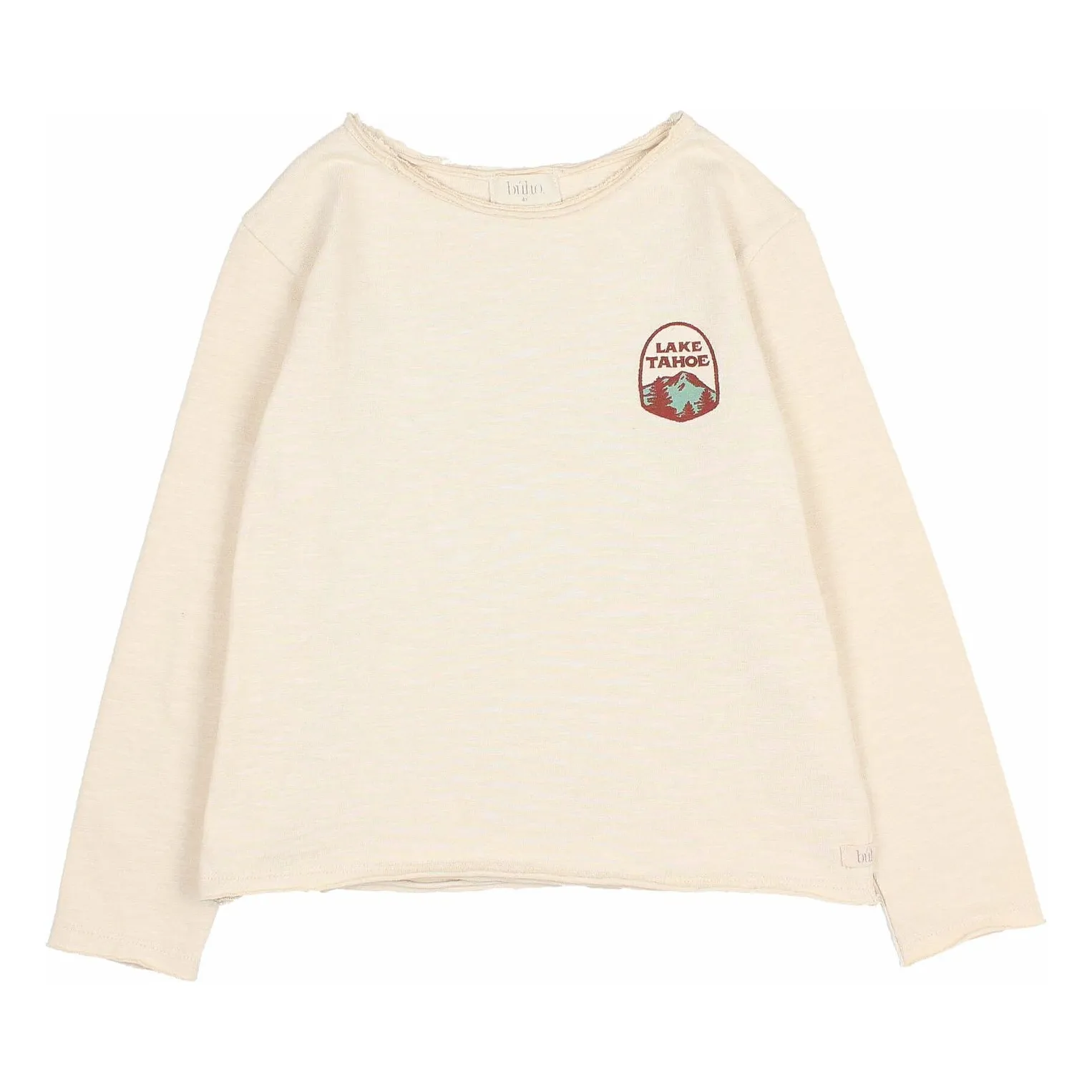 Búho - T-shirt manches longues enfant - Coton Bio - Ivoire - 4 ans