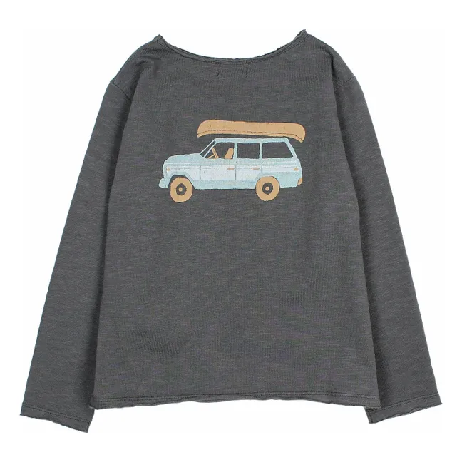 Camiseta Tahoe de algodón ecológico | Gris Antracita