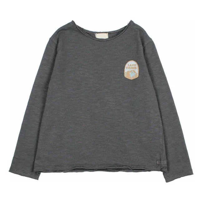 Camiseta Tahoe de algodón ecológico | Gris Antracita